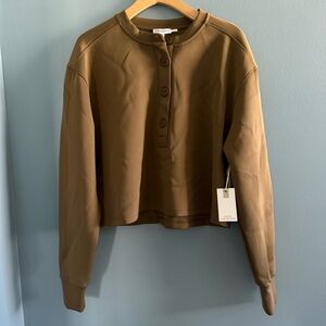 Good American Scuba Crop Healey Sweater